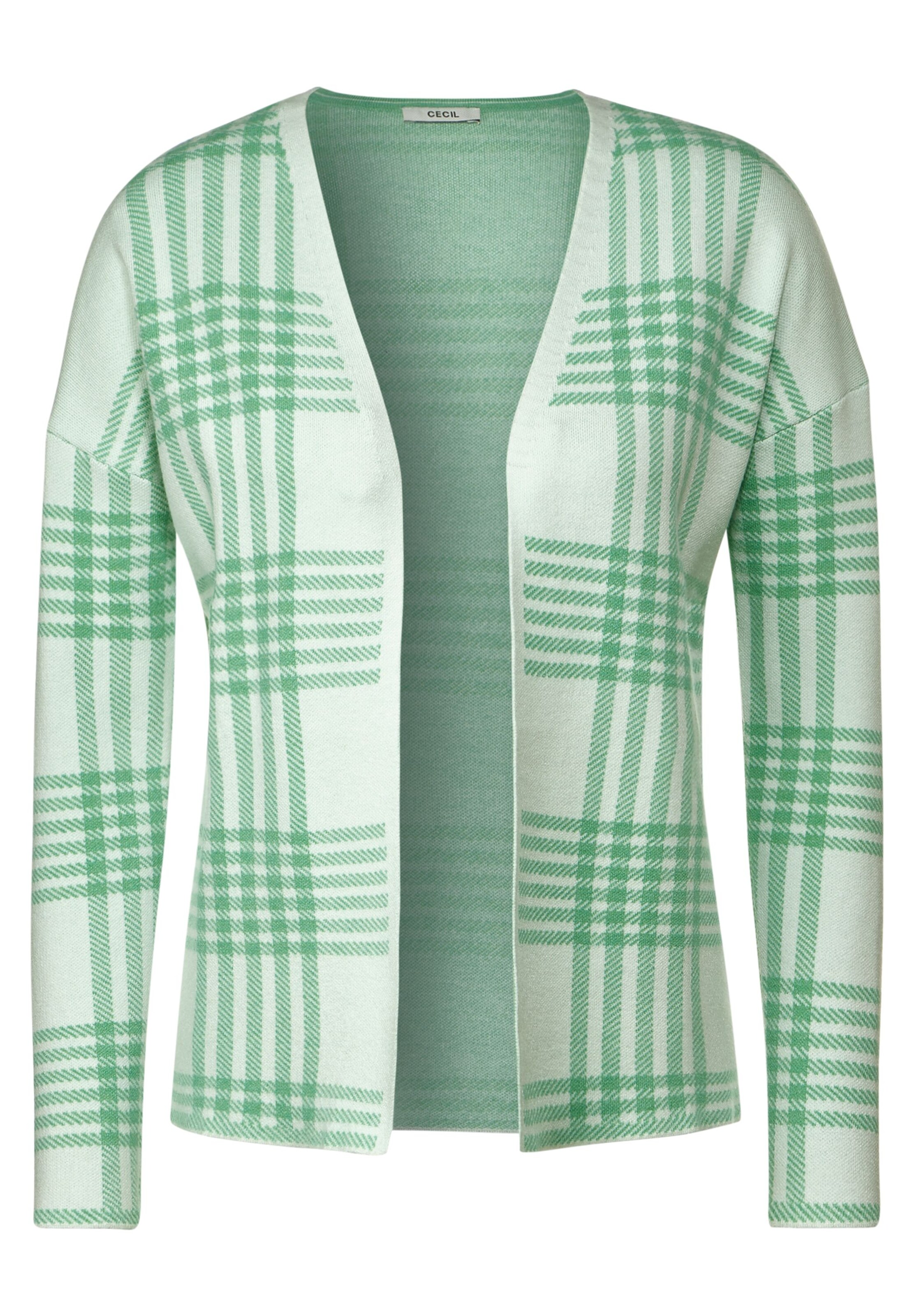 CECIL Knit Cardigan in Green: front