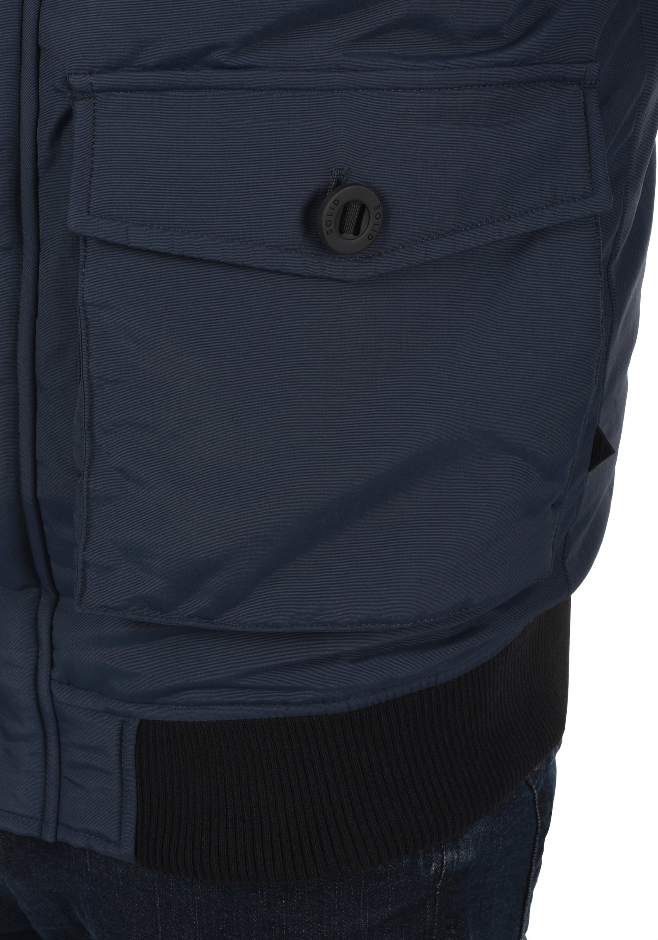 !Solid Winterjas 'Frio' in Blauw