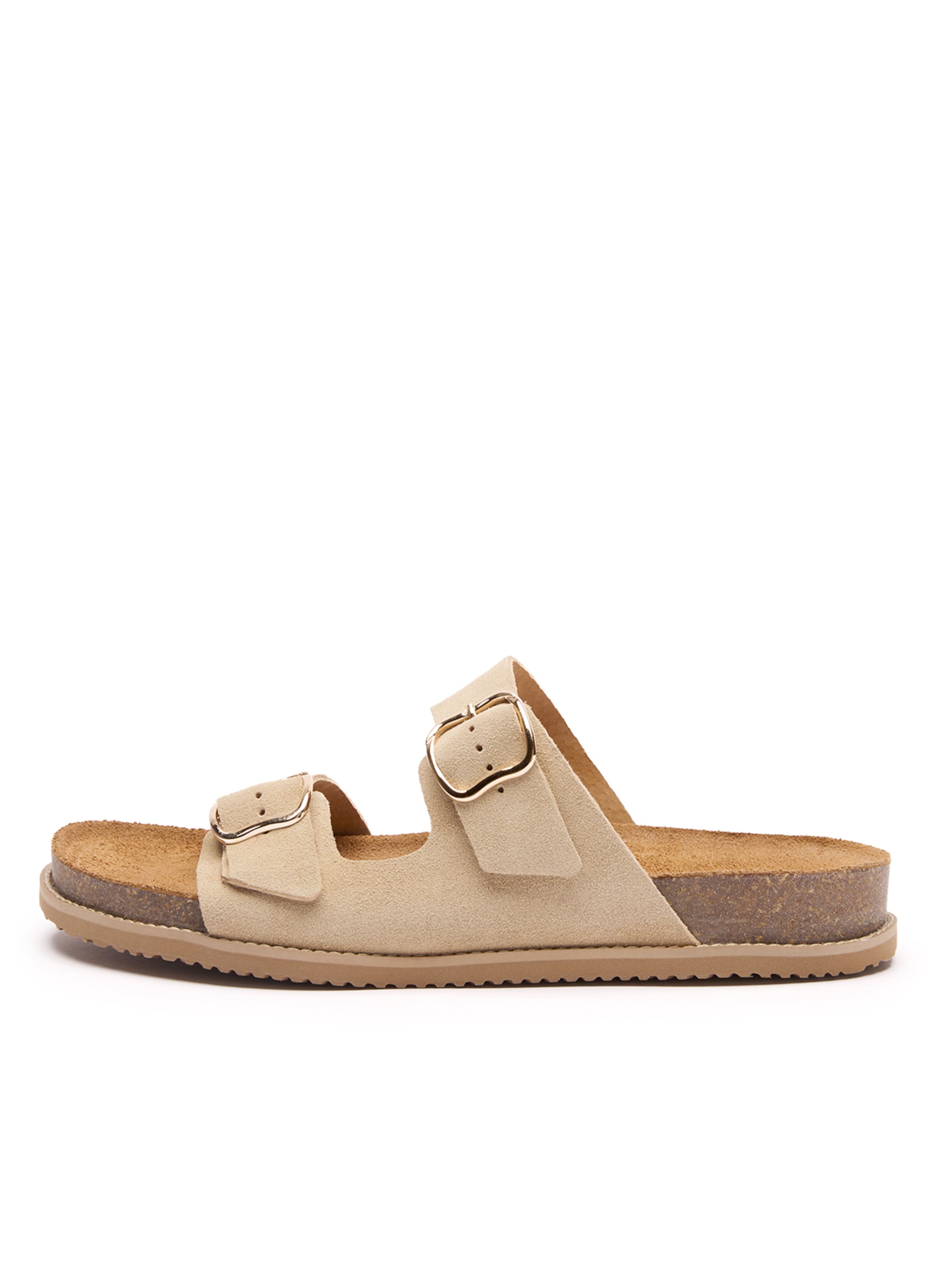 RYLKO Klapki w kolorze beżowy: przód