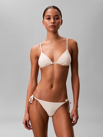Calvin Klein Swimwear Triangel Bikinitop 'Essentials' in Beige: Vorderseite