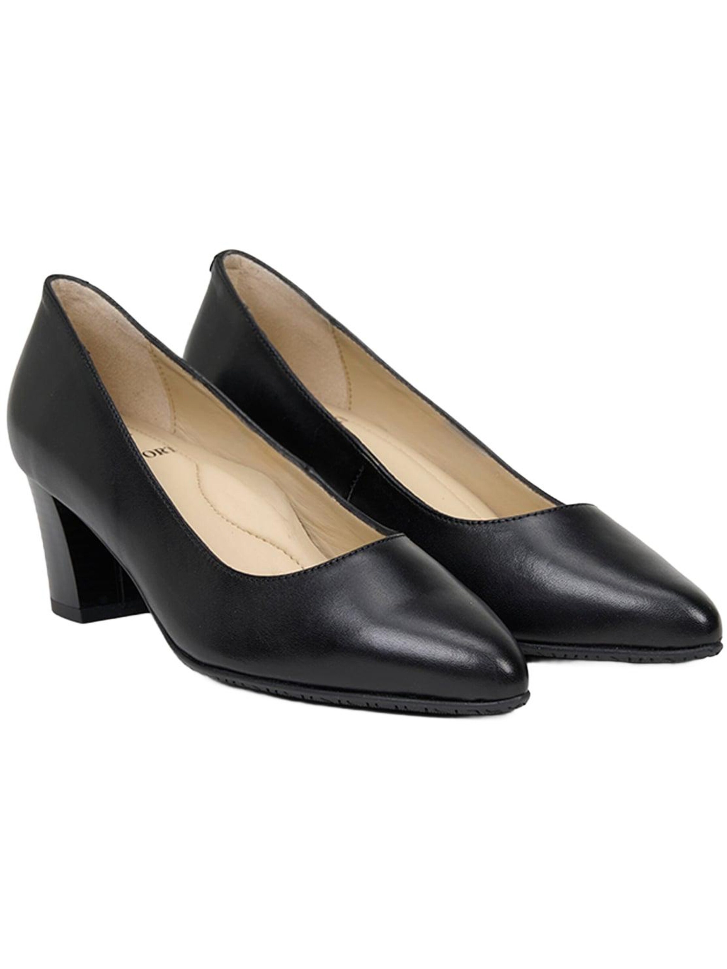 Desa Slingback pumps 'Pumps mit Blockabsatz' in Black: front