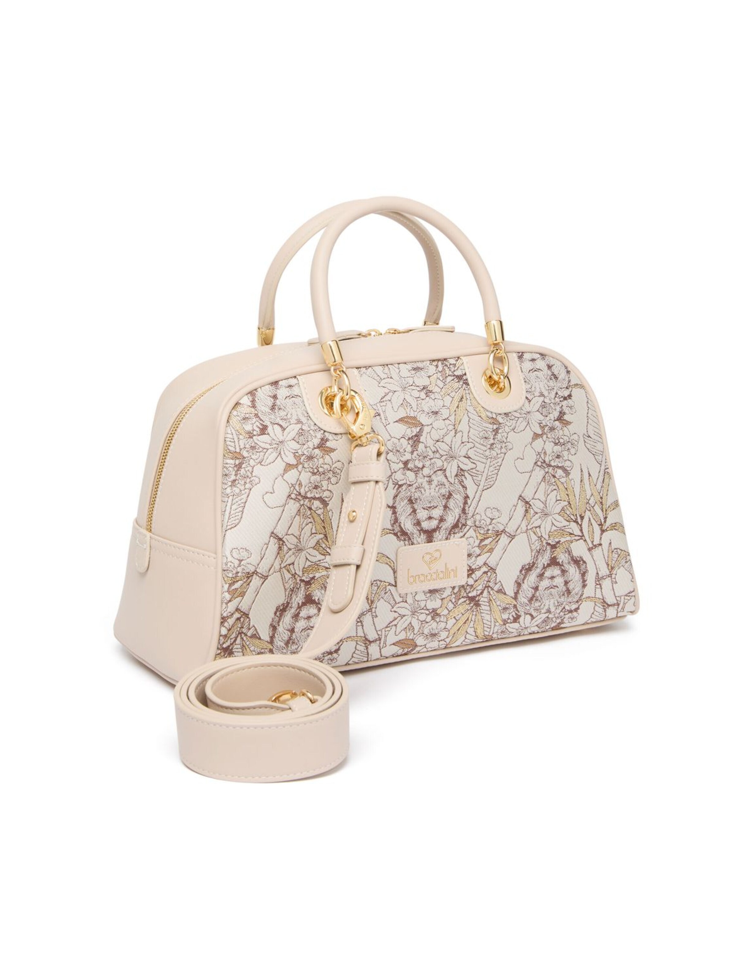 Borsa a mano 'Jacquard' di Braccialini in beige