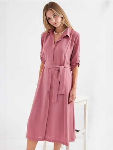 Bigdart - Vestidos camiseiros em rosa