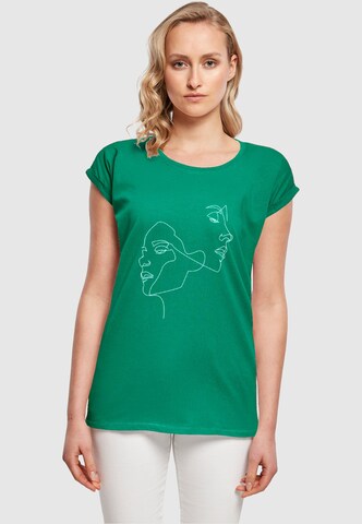 T-shirt 'One Line' Mister Tee en vert : devant