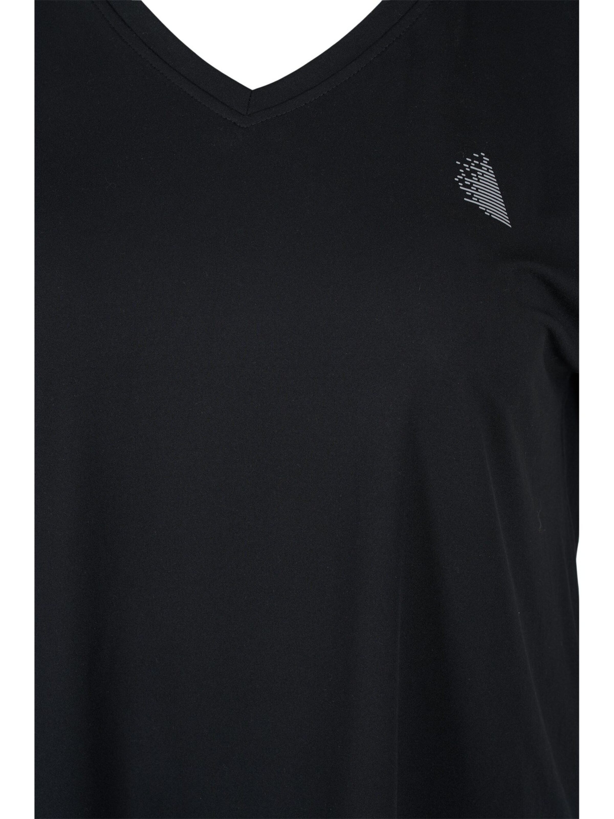 Active by Zizzi T-shirt 'ABASIC' in Schwarz