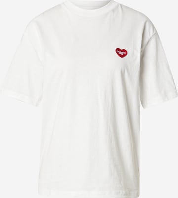 Carhartt WIP Paita 'Heart II Hartt' värissä valkoinen: etupuoli