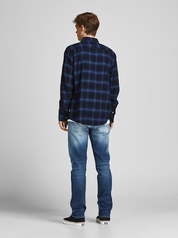 JACK & JONES تقليدي جينز بلون أزرق