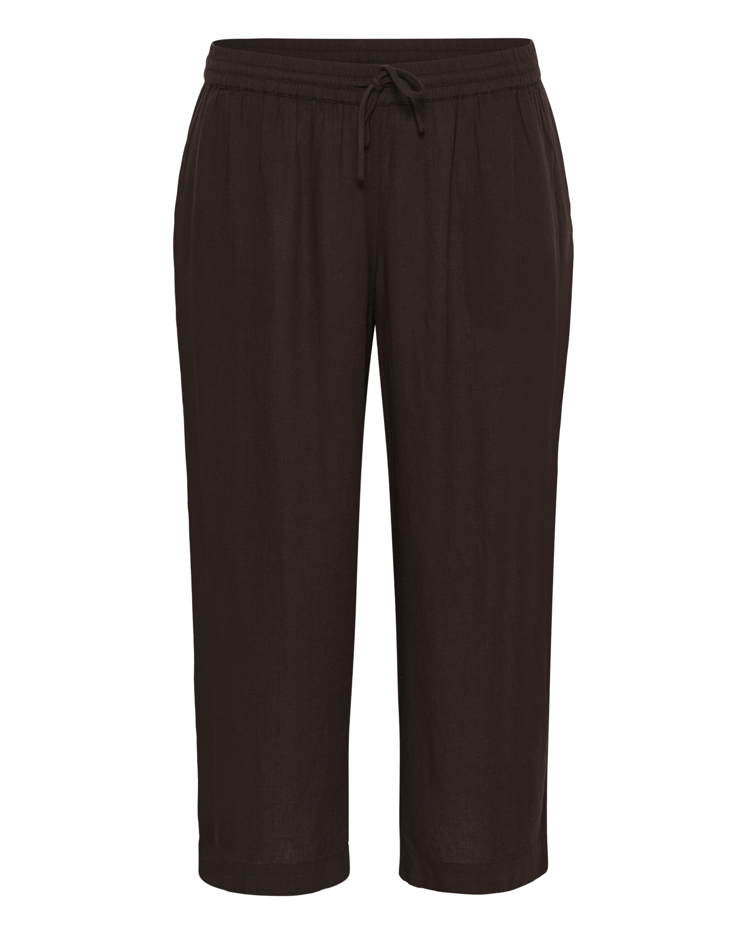 KAFFE CURVE Trousers 'KCmille' in Brown: front
