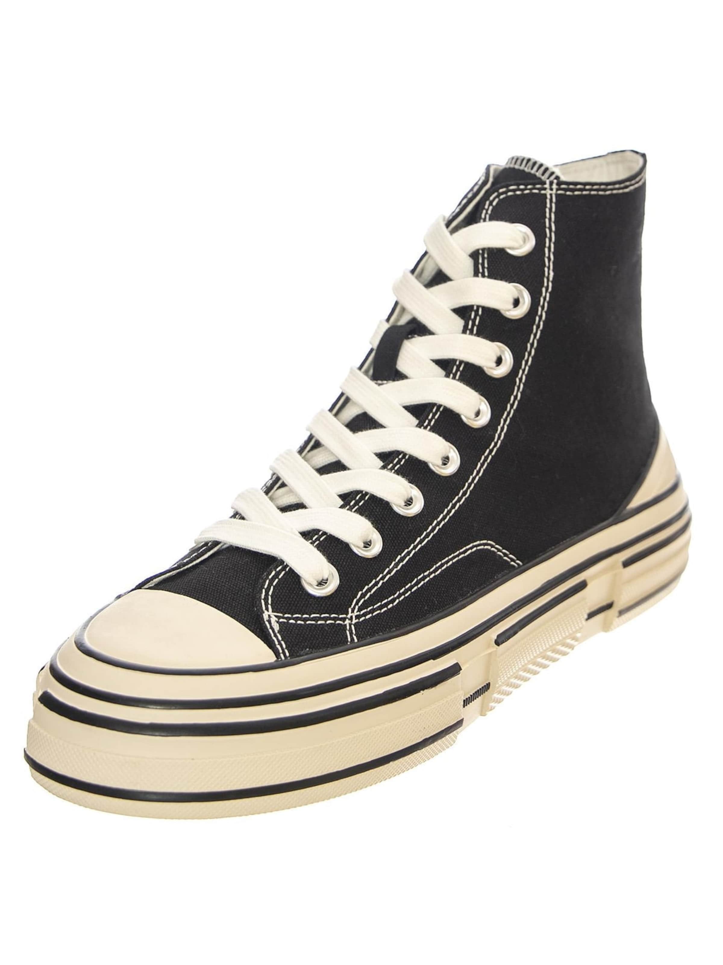 Jeffrey Campbell Sneakersy wysokie 'JC Play Endorphin-H Canvas Black Shoes' w kolorze czarny: przód