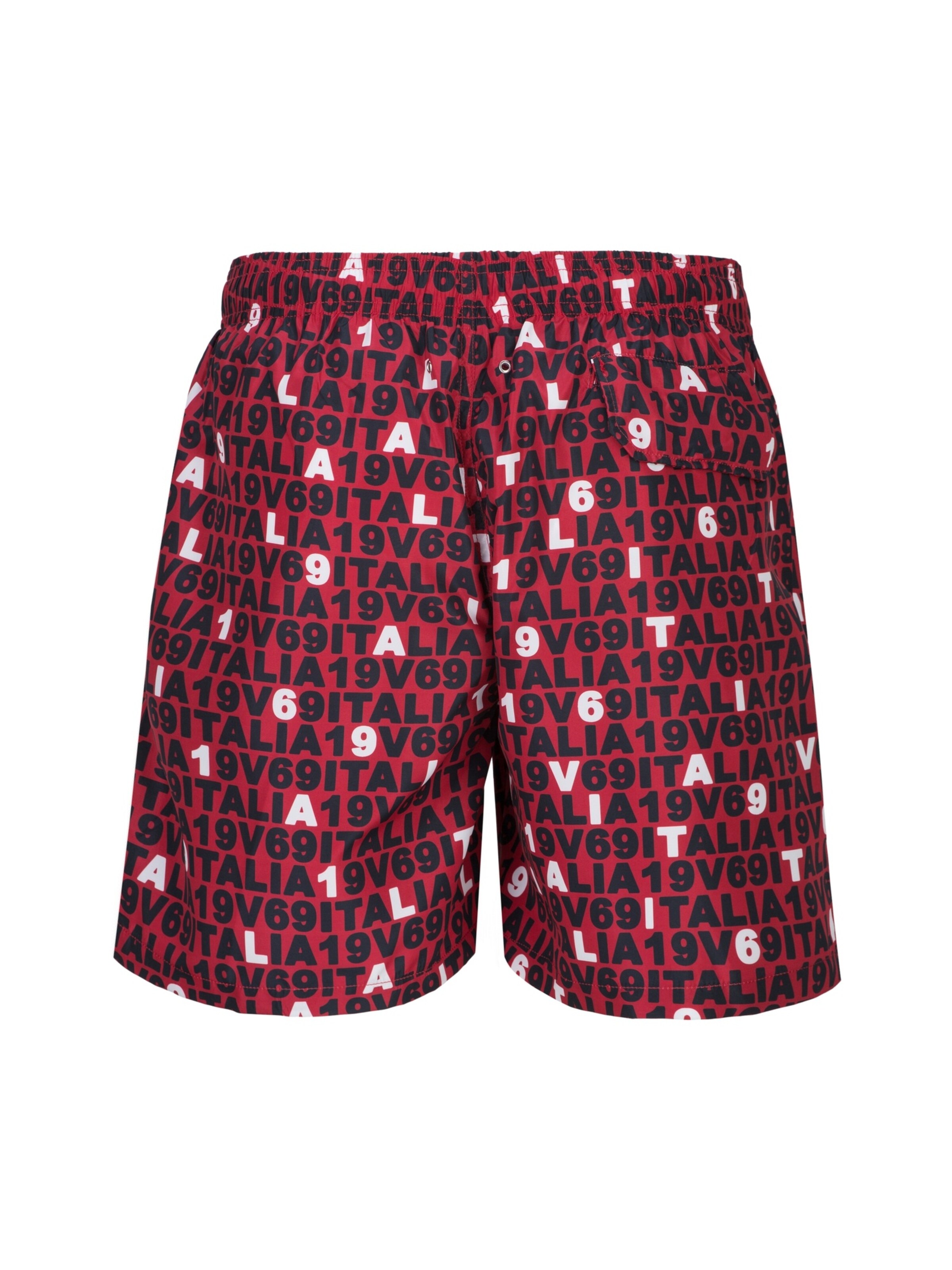 19V69 ITALIA Swimming shorts 'Siro Highlight' in Red