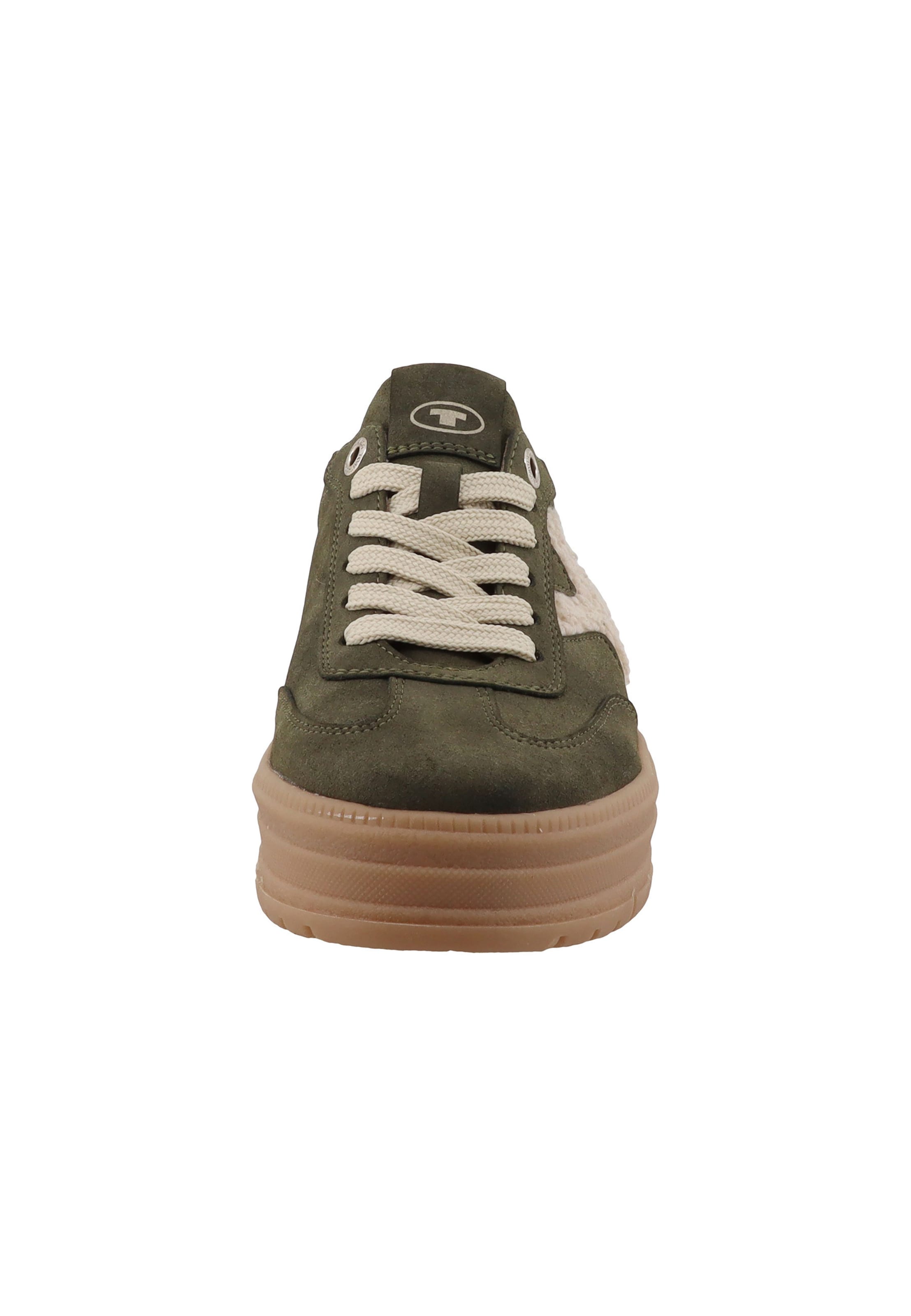 Baskets basses TOM TAILOR en vert : devant