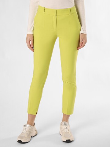 HUGO Regular Pleat-Front Pants ' Hetana ' in Green: front