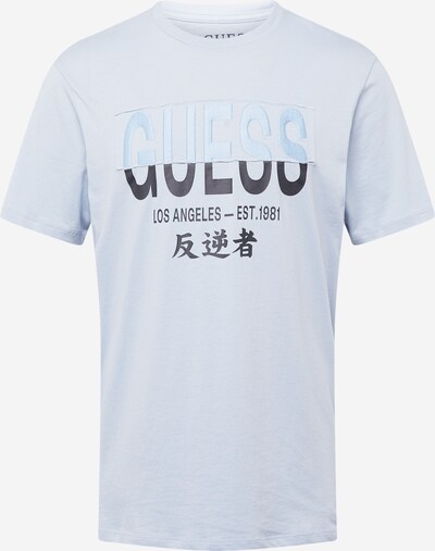 GUESS Camiseta en azul claro / negro, Vista del producto