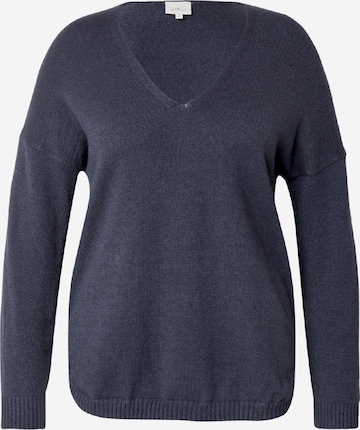 ONLY Carmakoma Sweater 'CARMARGARETA' in Blue: front