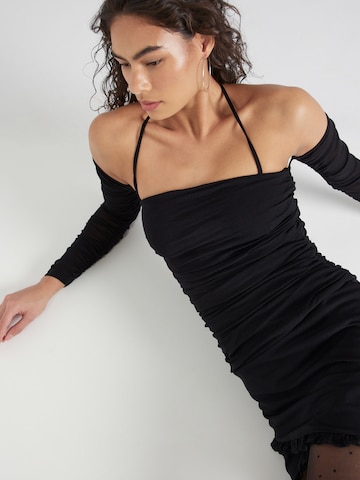 MisspapKoktel haljina - crna boja