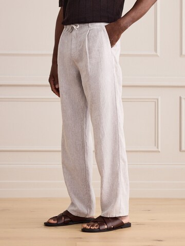 Loosefit Pantalon à pince 'Signature' Next en gris : devant