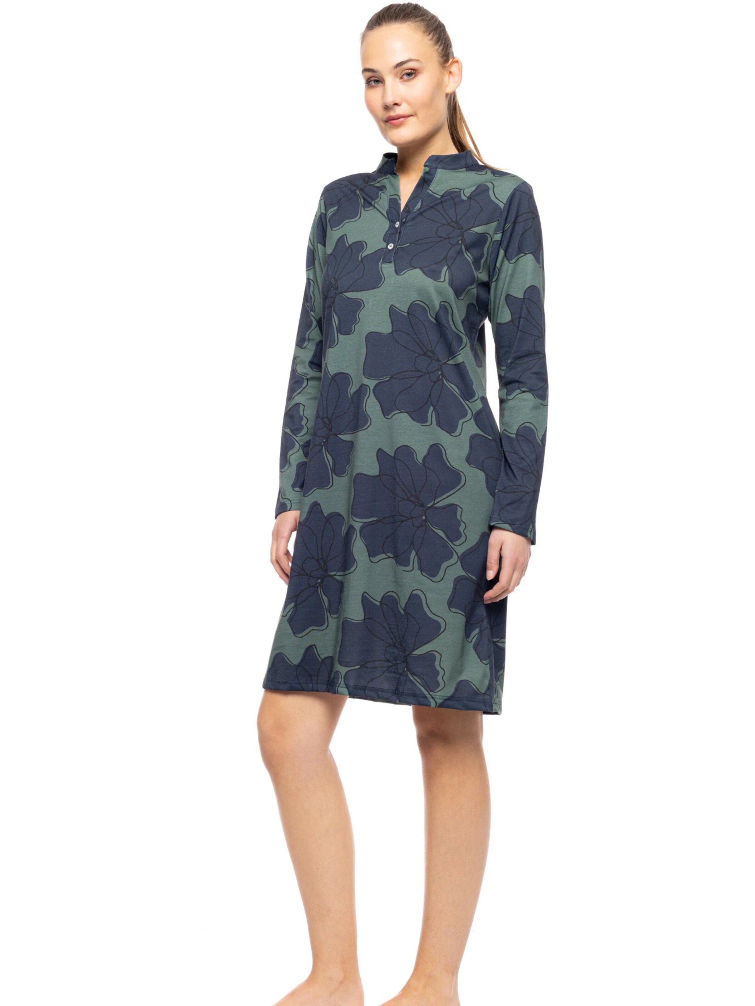 Chemise de nuit 'NIGHTGOWN FOREST BLOOM' Pink Label en vert