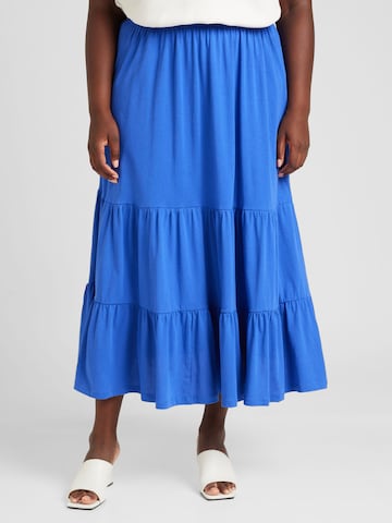 ONLY Carmakoma Skirt 'MAY' in Blue: front