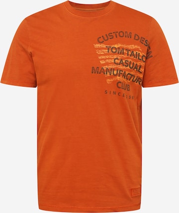 TOM TAILOR Shirt in Orange: front