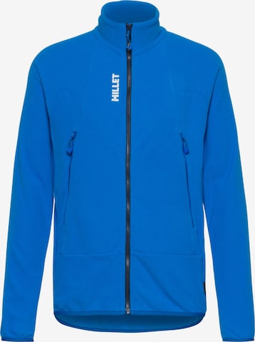 MILLET Athletic Fleece Jacket 'LIGHTGRID' in Blue: front