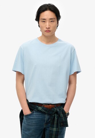 T-Shirt 'Essentials' Superdry en bleu : devant