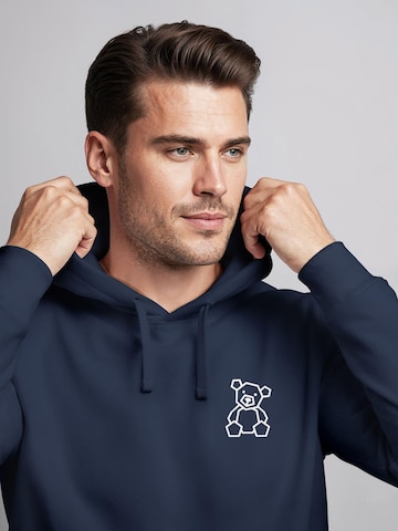 Neverless Sweatshirt 'Teddy Polygon' in Blue