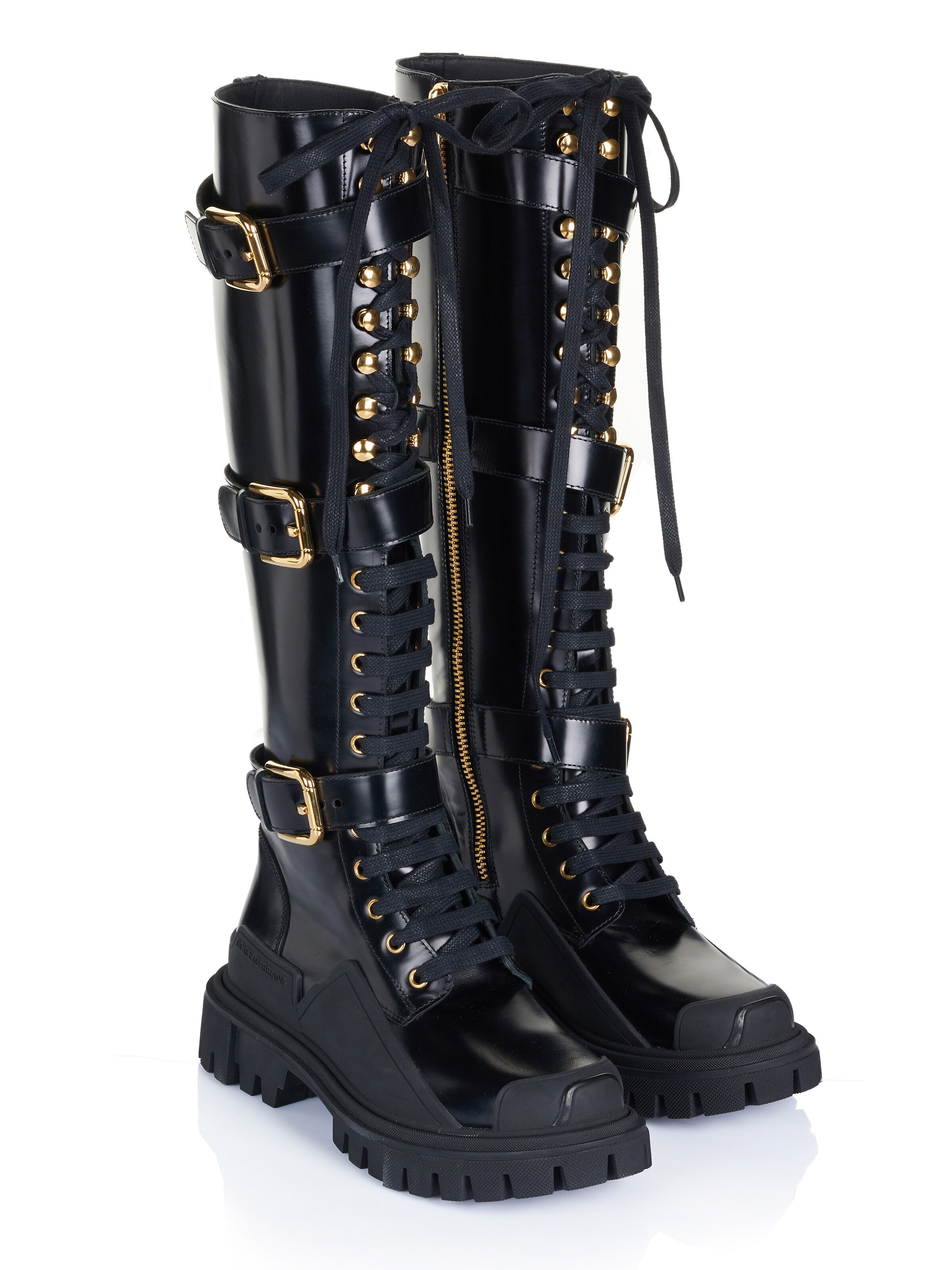 DOLCE & GABBANA Boots 'Dolce & Gabbana Stiefel' in Zwart