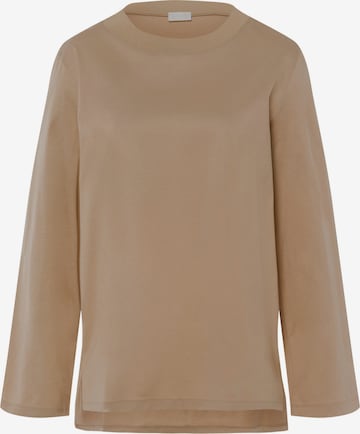 T-shirt Hanro en beige : devant