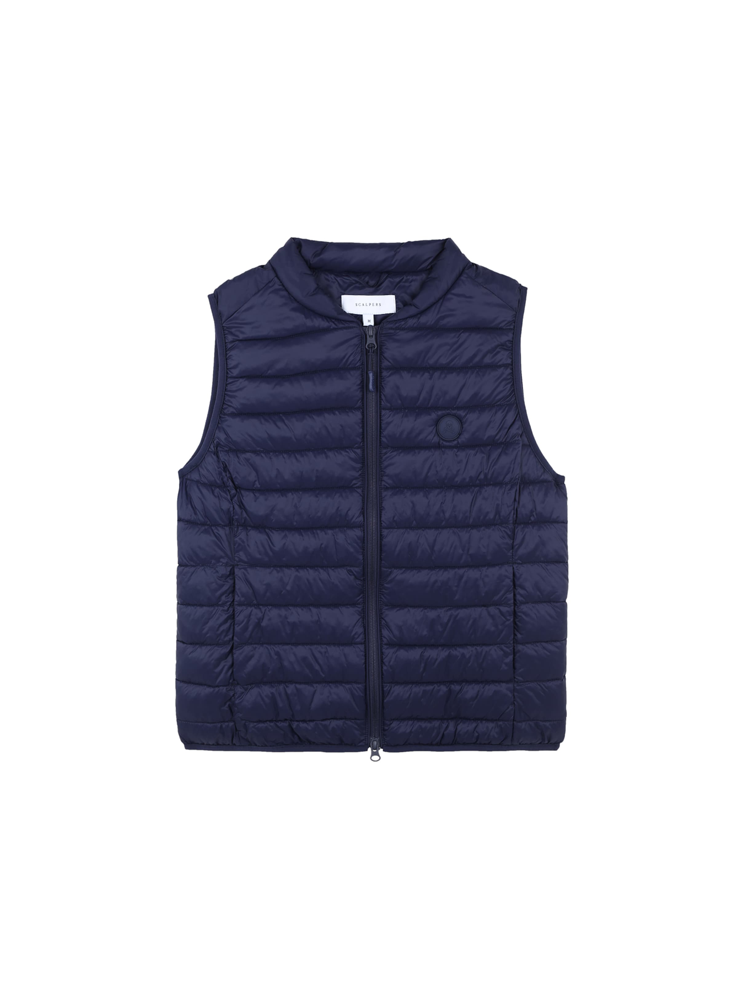 Scalpers Bodywarmer 'Gstaad' in Blauw: voorkant