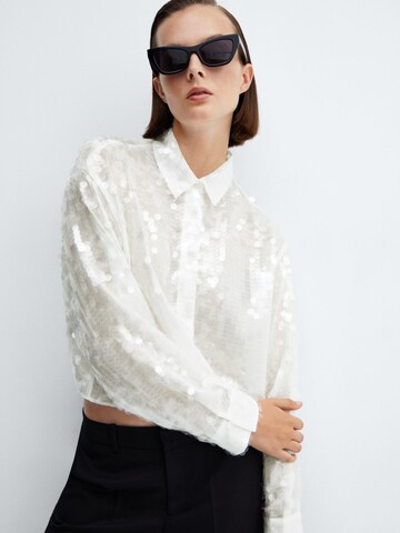 MANGO Blouse 'Flake' in Wit