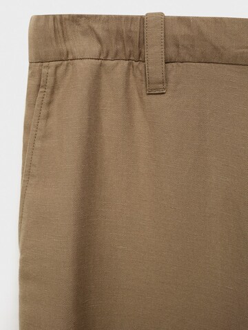 MANGO MAN Regular Pants 'RUSTIC' in Brown