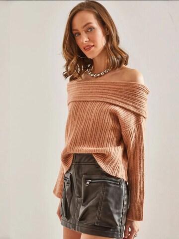 Bianco Lucci Pullover in Braun