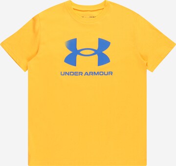 UNDER ARMOUR - Camisa funcionais em amarelo: frente