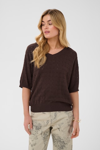 Pull-over 'CRAnnali' Cream en marron : devant
