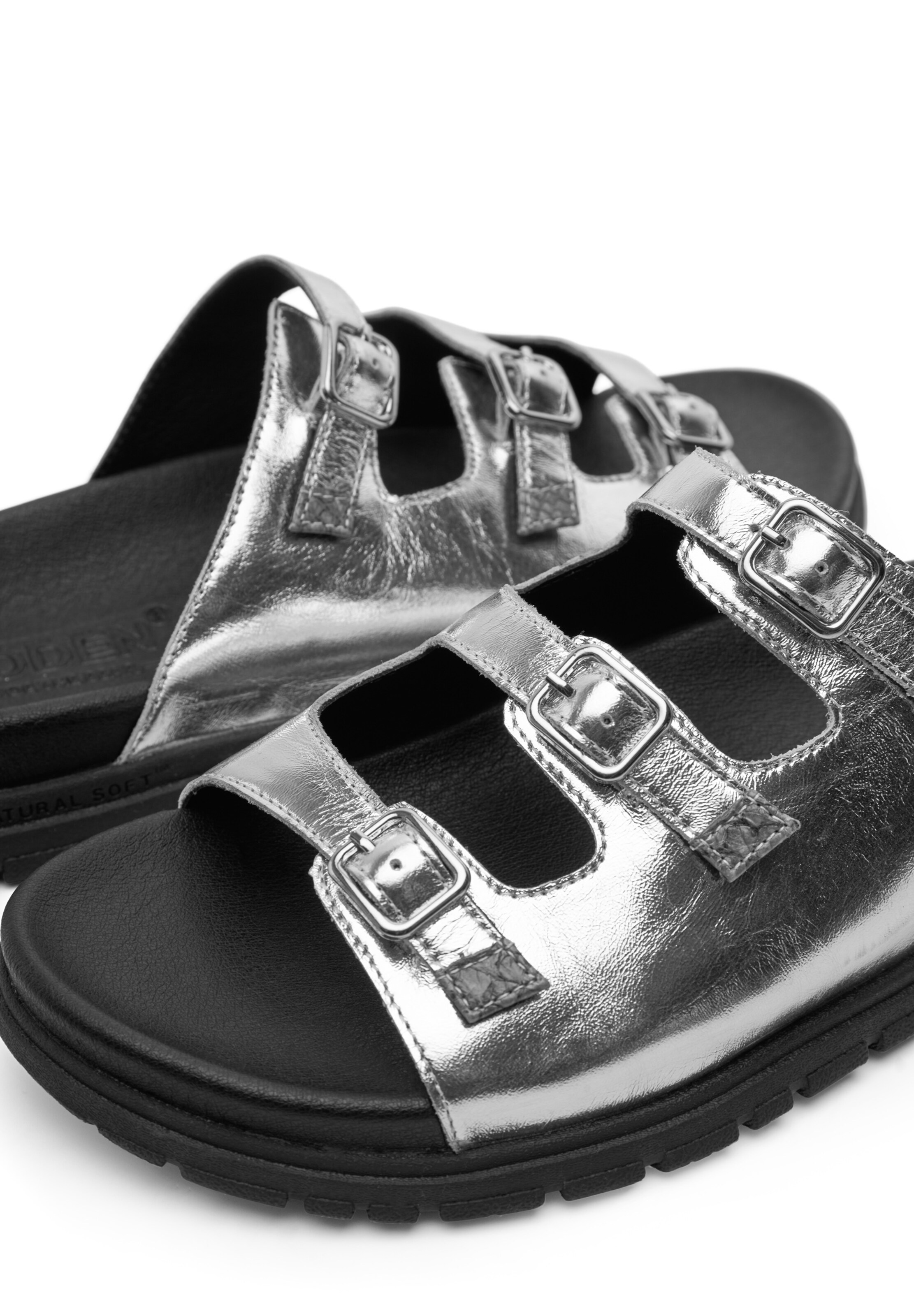 WODEN Mules 'Ellen' in Silver