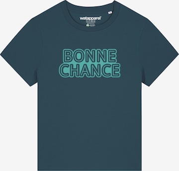 Maglietta 'Bonne Chance' di Watapparel in verde: frontale