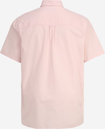 Lyle & Scott Big&Tall Regular fit Button Up Shirt in Pink