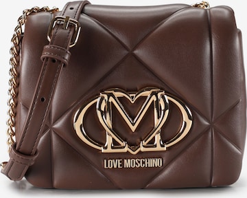 Sac à bandoulière Love Moschino en marron : devant