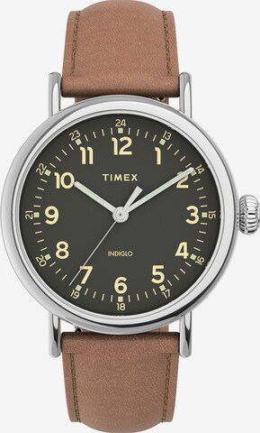 TIMEX Analoguhr  'Standard Essential' in Braun: predná strana