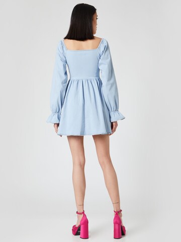 Hoermanseder x About You Dress 'Lucca' in Blue