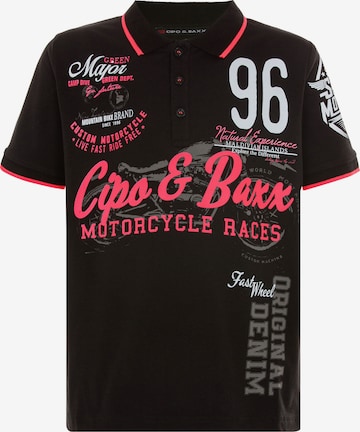 CIPO & BAXX Poloshirt in Schwarz: predná strana