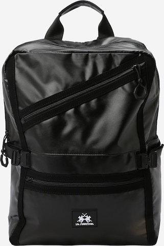 La Martina Backpack 'NICOLAS' in Black: front