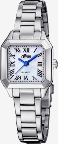 Montre à affichage analogique Lotus en blanc : devant