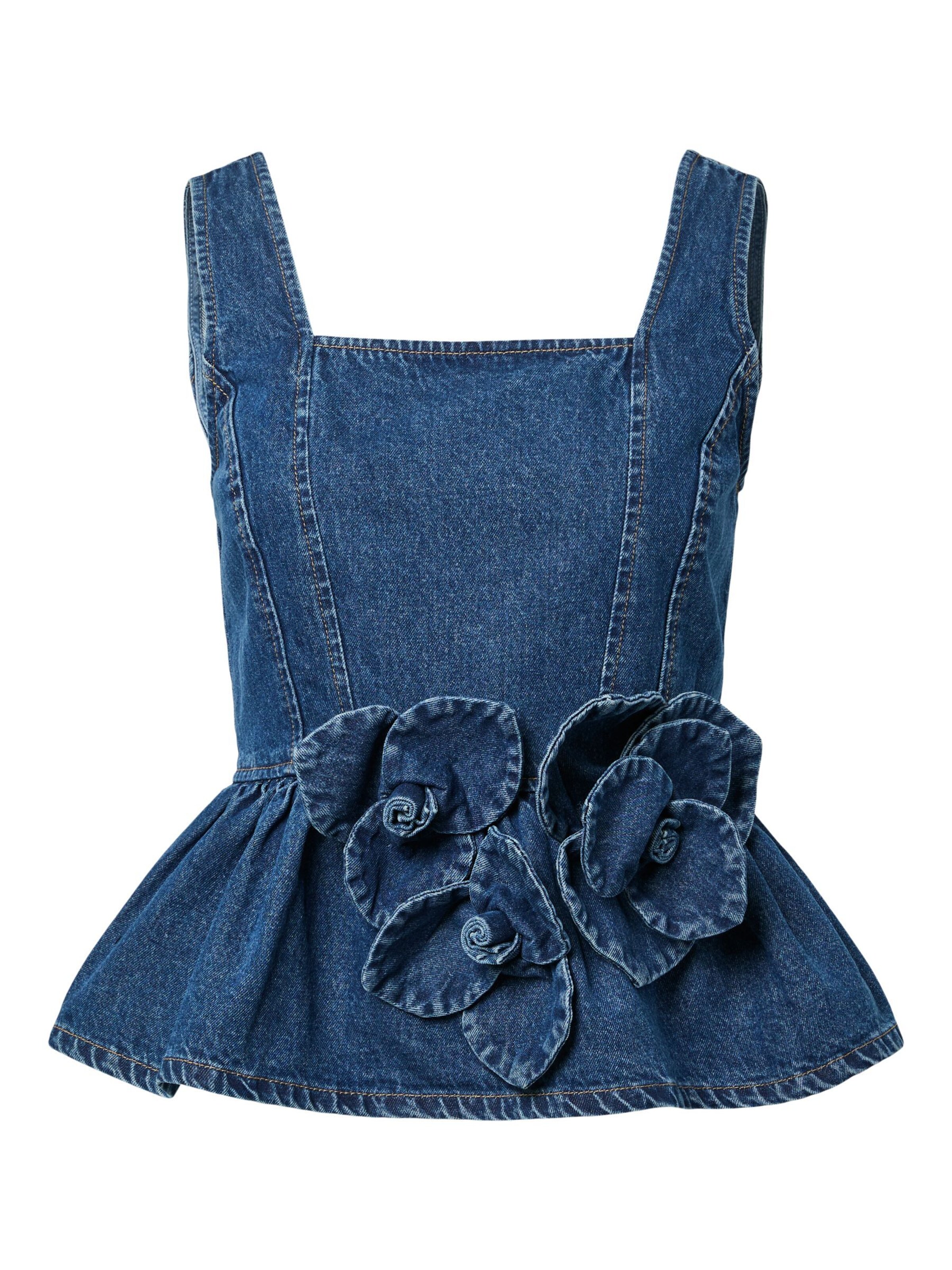 Camicia da donna 'YASElsie' di YAS in blu: frontale