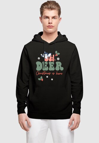 ABSOLUTE CULT Sweatshirt 'Oh Deer' in Zwart: voorkant