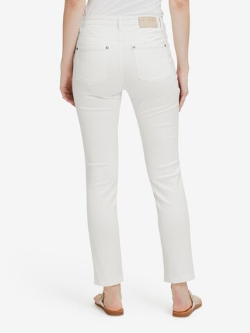 Betty Barclay Slimfit Basic-Jeans mit Waschung in Weiß