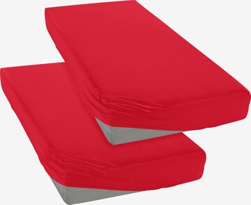 MY HOME Bed Sheet in Red: front
