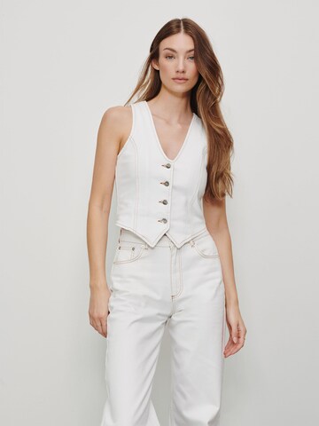 RÆRE by Lorena Rae Suit vest in White: front