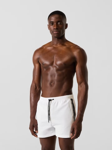 Karl Lagerfeld Σορτσάκι-μαγιό σε λευκό: μπροστά