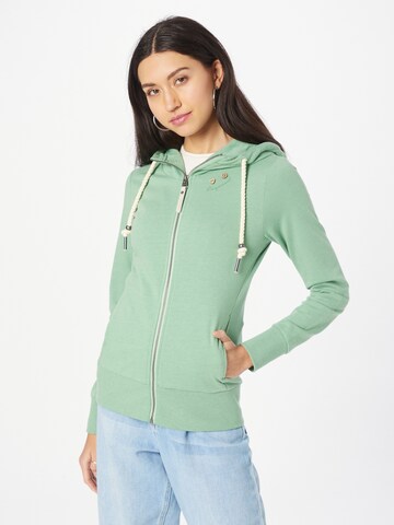 Ragwear Zip-Up Hoodie 'PAYA' in Green: front